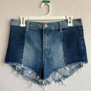 Denim Shorts - Colorblock/Two Tone